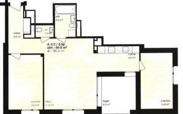 Apartment 3.5 rooms - image - 2