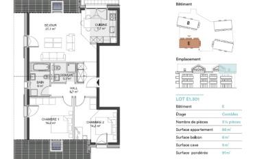 Apartment 3.5 rooms - image - 2