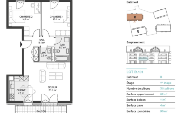 Wohnung 3.5 Zimmer - image - 8