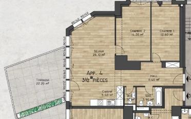 Wohnung 3.5 Zimmer - image - 9