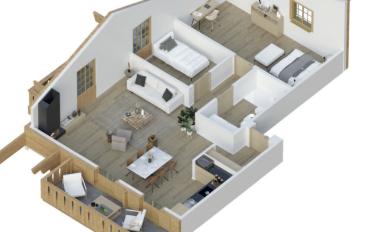Attic flat 4.5 rooms - image - 2