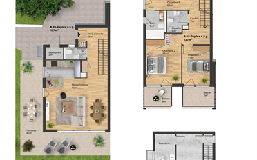 Maison contiguë 4.5 pièces - image - 10