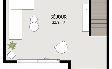 Maison contiguë 5.5 pièces - image - 5