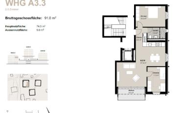 Wohnung 3.5 Zimmer - image - 11
