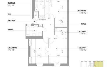 Apartment 4.3 rooms - image - 1