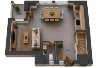 Duplex 3.5 pièces - image - 2