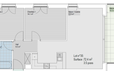 Wohnung 3.5 Zimmer - image - 2