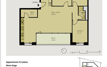 Apartment 4.5 rooms - image - 2