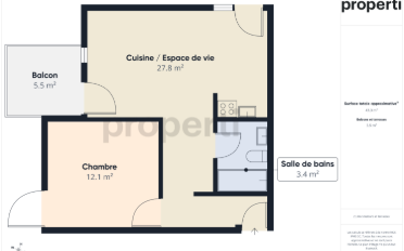 Apartment 2.5 rooms - image - 8