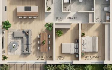 Attic flat 3.5 rooms - image - 1