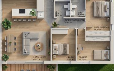 Attic flat 4.5 rooms - image - 2