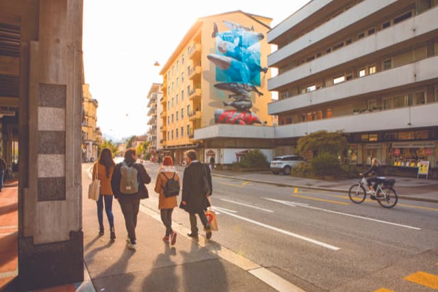 Lugano déploie une culture urbaine qui se révèle propice au street art.